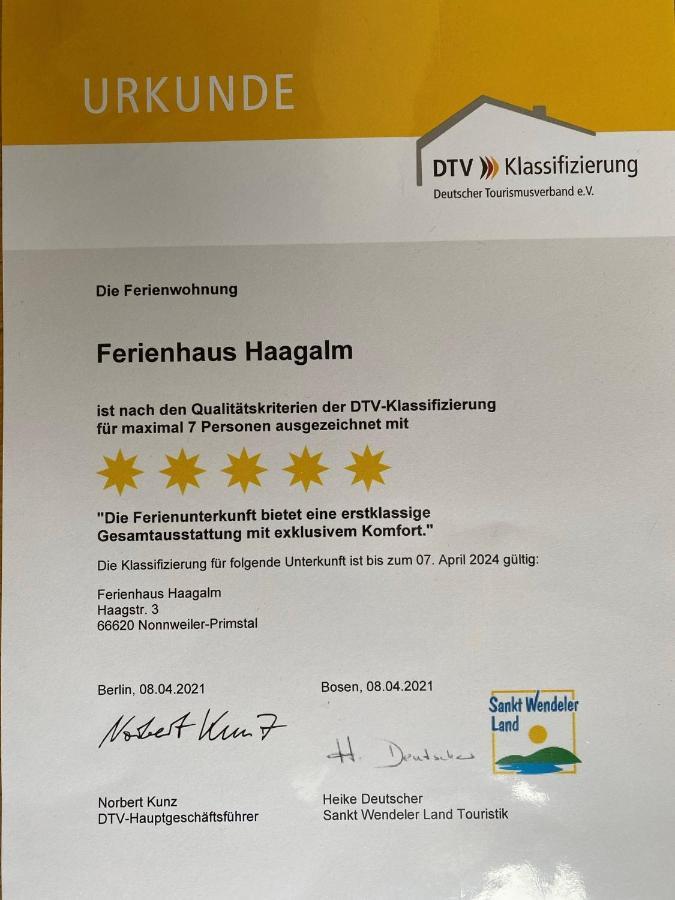 Primstal Ferienhaus Haagalm מראה חיצוני תמונה